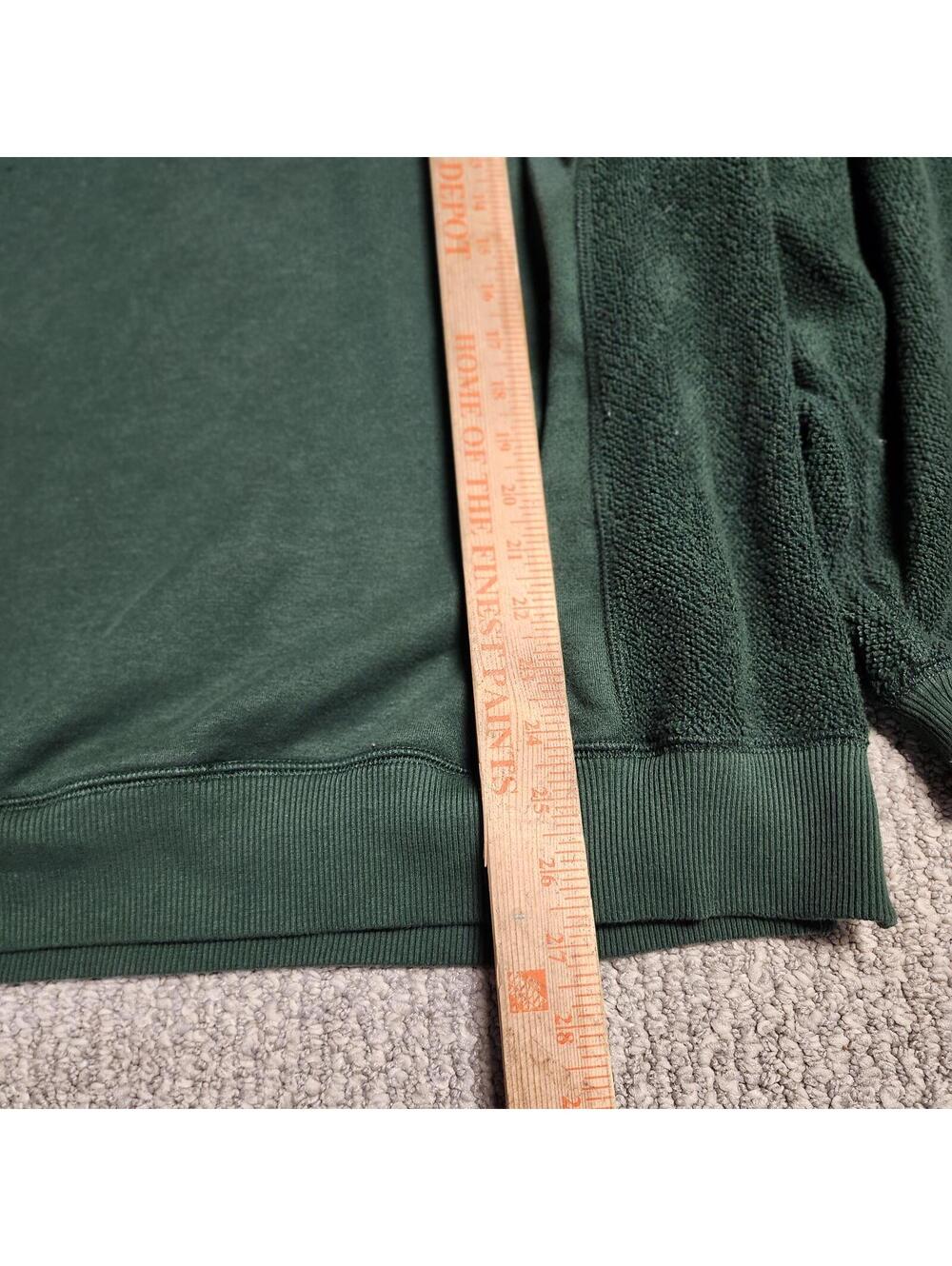aerie Green Medium Fleece Panel Sweatshirt Pullover - Picture 8 of 9